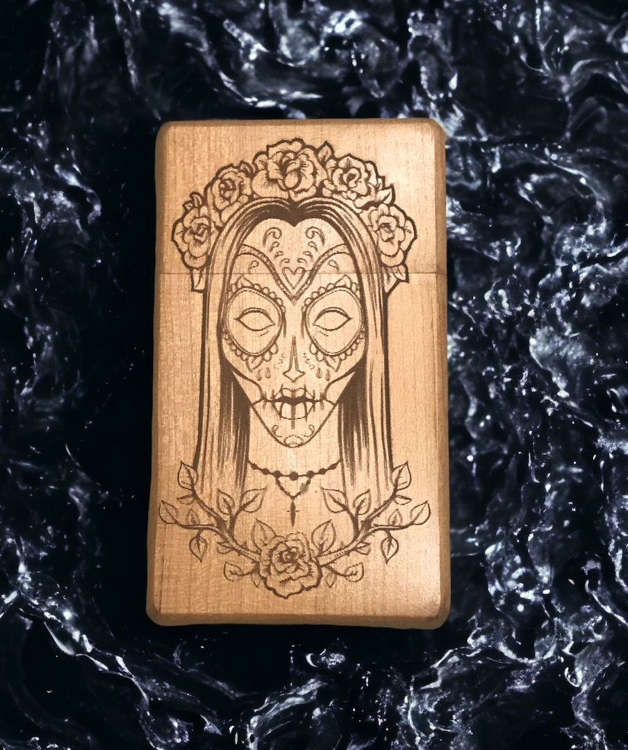 Image of a greenfoxx dugout Skull bride