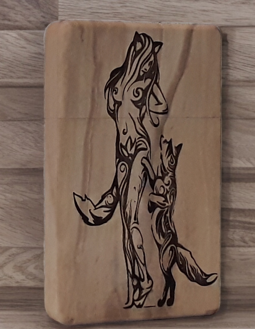 Image of a greenfoxx dugout Fox & Woman